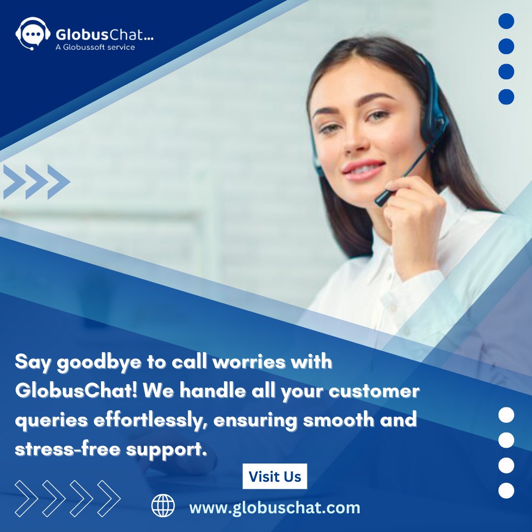 globuschat's tweet photo. Effortless customer support is just a call away with GlobusChat! Say goodbye to worries and hello to seamless service.
Partner with us today for stress-free customer care!
Visit: https://t.co/9PQSUUiFV8 today!
#customerexperience #customersupport #globuschat #callservices https://t.co/XCuIzm5j0b
