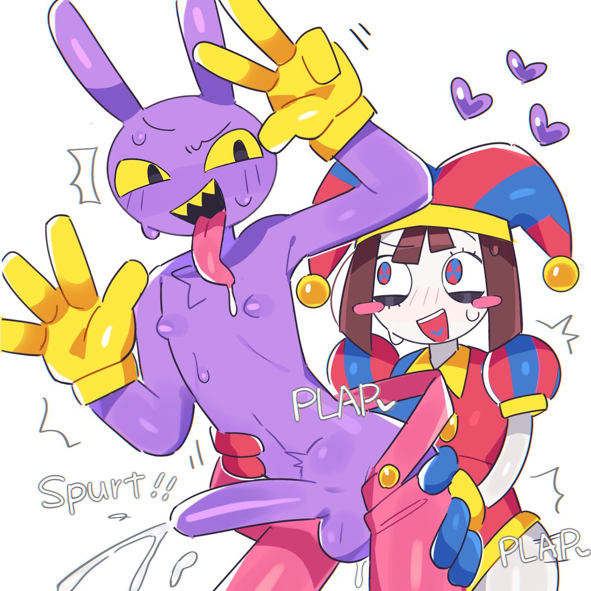 ふたなりポムジャク💜🔞(pixivに差分あり) 