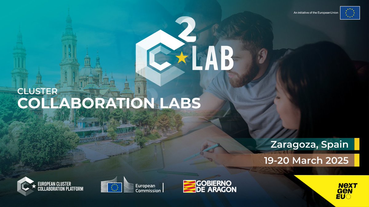 How can your cluster harness AI power to turn ideas into action?

Join the #C2Lab in Zaragoza, Spain, to:
❇️collaborate with Europe’s top clusters
❇️develop AI solutions for Net Zero, Healthcare, Smart Cities &amp; more

📌Register now➡️#ECCP: clustercollaboration.eu/content/c2lab-…