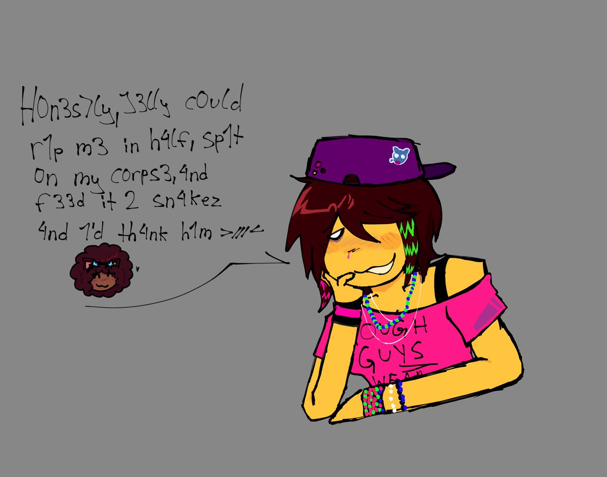 Nicksies_'s tweet photo. Coming out as an Infected selfshipper….😇
#Regretevator #selfshipping #yumetwt (Translation in ALT text) https://t.co/0X7tTXbEH4