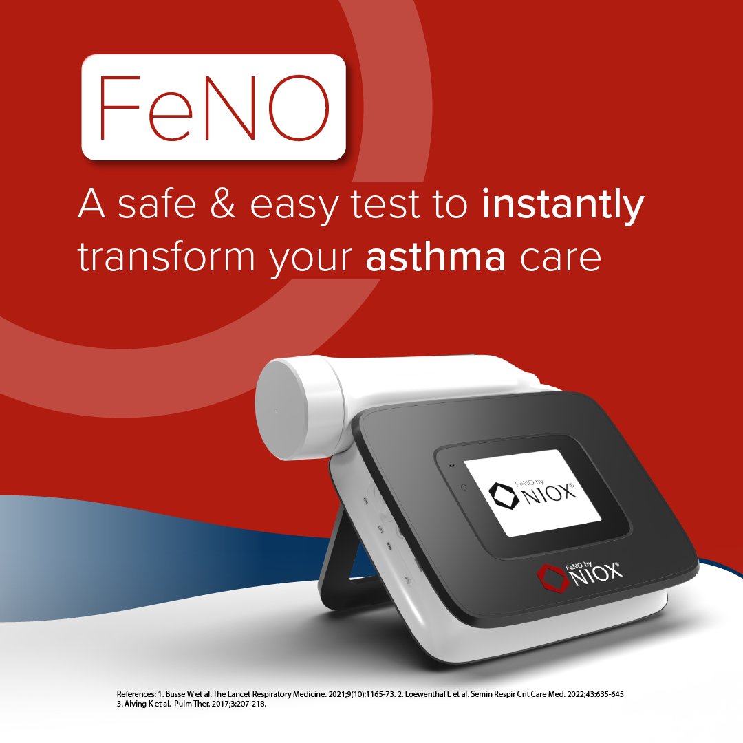 FeNObyNIOX's tweet photo. Trusted Results, Fast.
Optimise treatment and patient outcomes with rapid FeNO results from NIOX VERO®. In under two minutes, get the accurate insights you need to inform treatment plans.

https://t.co/XQjH4FMnnU https://t.co/YOhFJ9IN2V