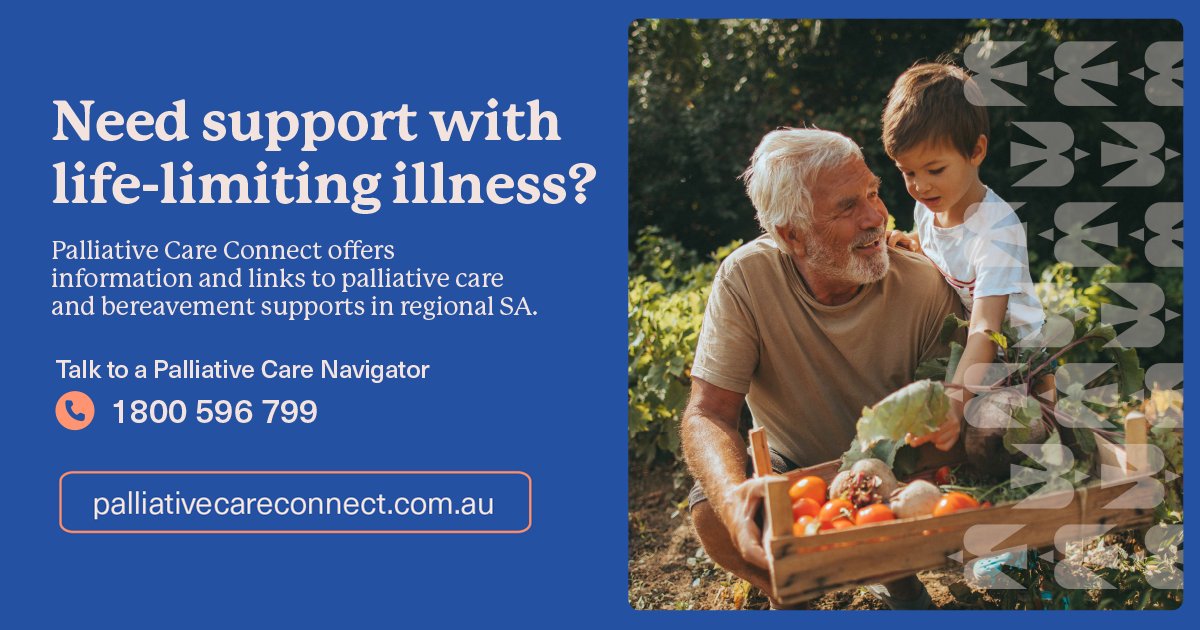 During the festive season, our Regional Navigation team continues to provide #VitalSupport for people in regional South Australia who are navigating a #LifeLimitingIllness.

📞 Call 1800 596 799 from 8.30 am - 4 pm, Monday to Friday (except public holidays)

#PalliativeCare