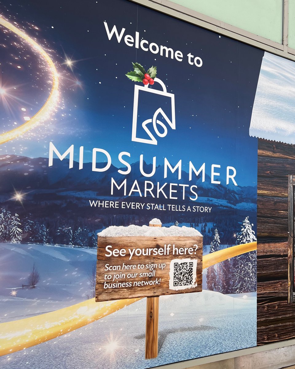 midsummer_place's tweet photo. Visit our #ChristmasMarket, open daily until Christmas Eve! Shop small, find unique gifts, and spread the festive cheer! โจ๐
๐In the old GAP unit, outside Leon
https://t.co/sTVx8949CS
#ShopLocal #MidsummerPlace #MidsummerPlaceMK #ChristmasMarket #MidsummerChristmasMarket https://t.co/VzohOWN5Ec