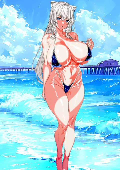 #寒い時こそ水着絵を貼ろう 