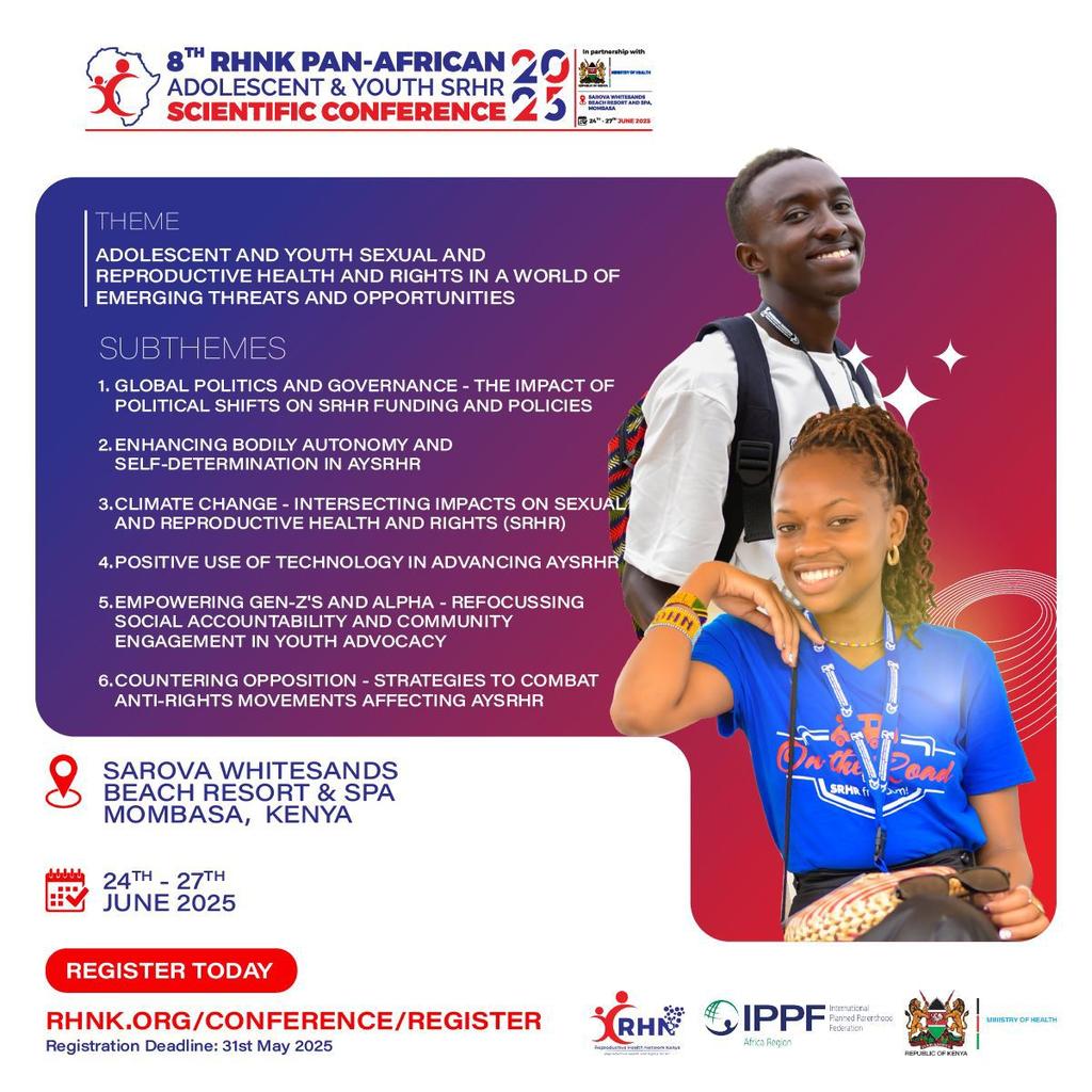 Call for abstracts is on!!

This is your chance to showcase your work, share insights, and network. Don't miss out!

For more information and registration: rhnk.org/conference

#RHNKConference2025
#RHNKPanAfricanConference