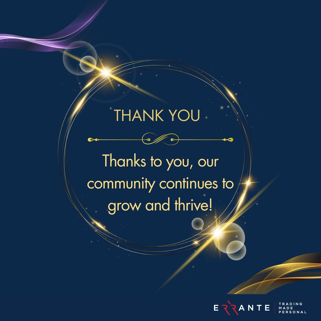 errante_global's tweet photo. π Thanks to you, our community continues to grow and thrive!
To be part of our Errante community, register here:
https://t.co/8BRUBlHx5X
#ThankYou #ErranteGlobal #ForexCommunity #EndOfWeek https://t.co/0gBeL2tWkF
