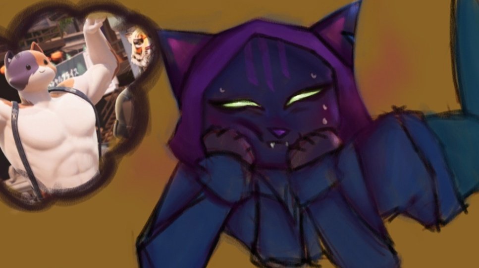 k0ndor_'s tweet image. I love him:c #Fortnite #art #nyanja #fortnitefanart