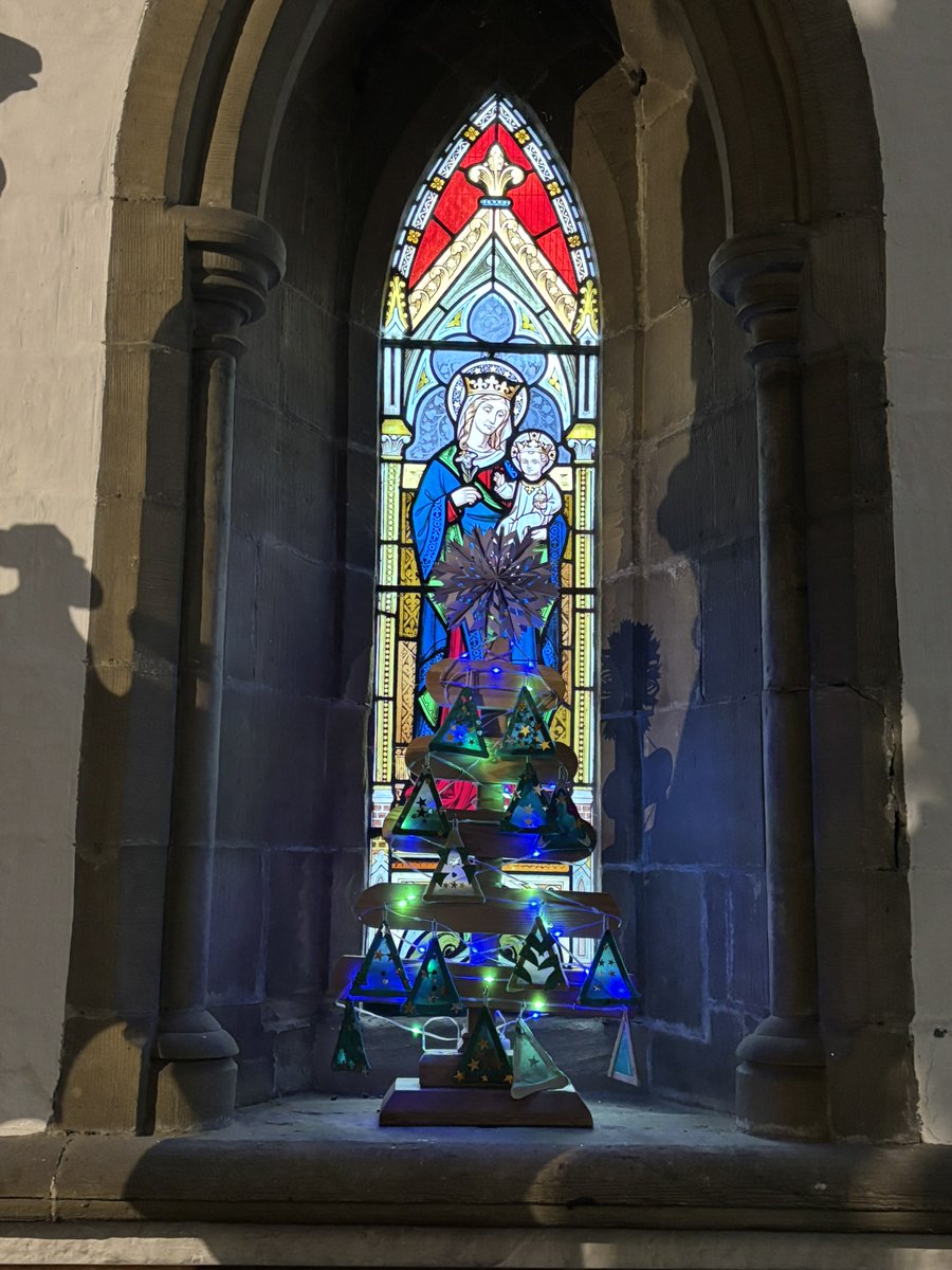 Our window in Church is ready! Thank you to all our children at Arts and Craft Club! ⛪️😀