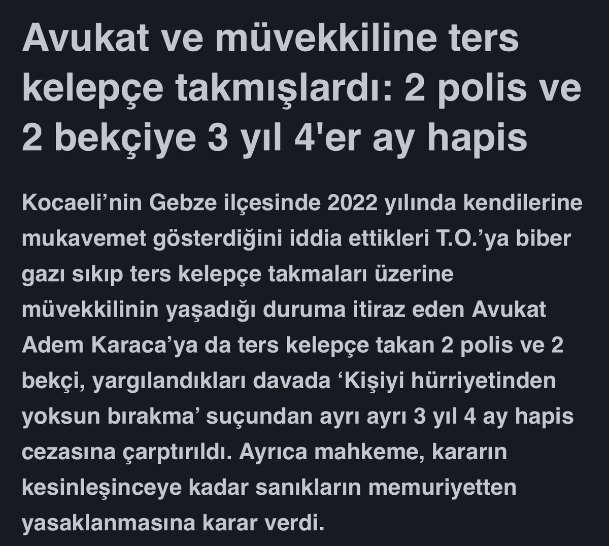 Teşkilatımız kanunu bilmeyen emniyet mensuplarıyla, emniyet mensuplarına peşinen düşman bir hukuk sistemi arasında sıkışmış kalmış… 

İşin en kötü tarafı bunu düzeltmek için ne meclis, ne hükümet, ne adalet bakanlığı, ne içişleri bakanlığı, ne emniyet mensupları ne de hakim ve