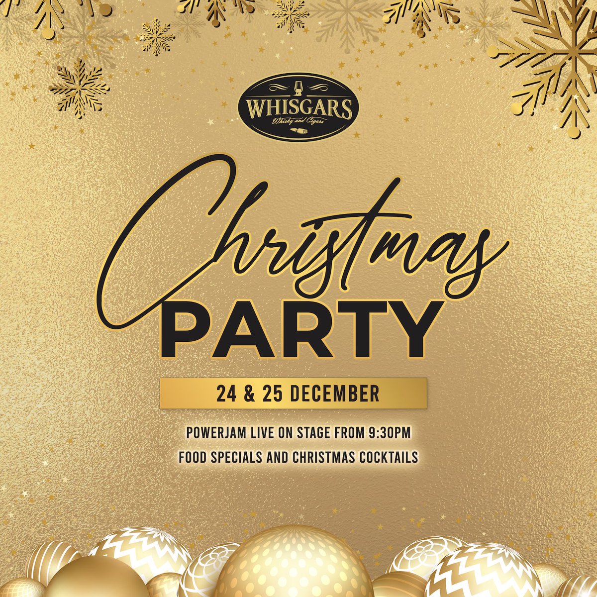 Whisgars's tweet photo. 🎄 𝐂𝐡𝐫𝐢𝐬𝐭𝐦𝐚𝐬 𝐏𝐚𝐫𝐭𝐲 𝐚𝐭 𝐖𝐡𝐢𝐬𝐠𝐚𝐫𝐬 🎄
Embrace the festive season in style with two nights of incredible live music, festive drinks, and holiday cheer.

🎶 𝐏𝐨𝐰𝐞𝐫𝐣𝐚𝐦  – From 9:30 PM
🍸 𝐂𝐡𝐫𝐢𝐬𝐭𝐦𝐚𝐬 𝐂𝐨𝐜𝐤𝐭𝐚𝐢𝐥𝐬
🍽️ 𝐅𝐨𝐨𝐝 𝐒𝐩𝐞𝐜𝐢𝐚𝐥𝐬 https://t.co/V4xhQ5u8on