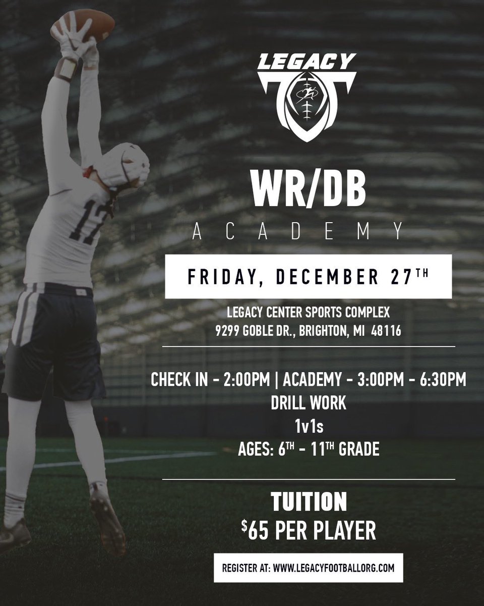 Legacy Football Organization (@legacymi_fball) on Twitter photo 
