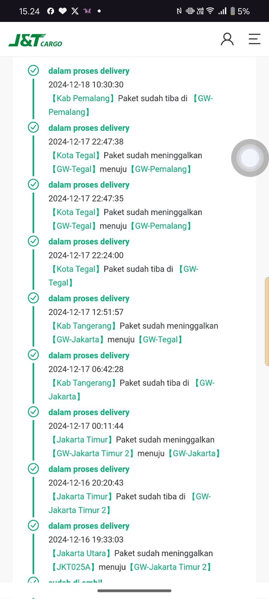Mayozx09's tweet photo. @jtcargoid bisa dikirim cepat ga? kenapa lelet bgt ya? https://t.co/CoSBIVZ51G