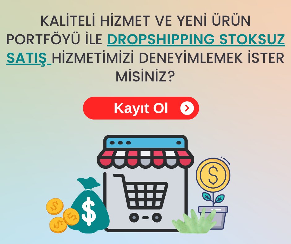 Dropshipping hizmetinde yeni bir sayfa açıyoruz!

Türkiye'de ilk defa!

- Anne &amp; Bebek Ürünleri
- Bijuteri Takı Aksesuar
- Cep Telefonu Aksesuarları
- Kişiye Özel Ürünler
- El Yapımı Ürünler

royaltedarik.com/yeni-urun-port…
#dropshipping #stoksuzsatış #xmlbayilik