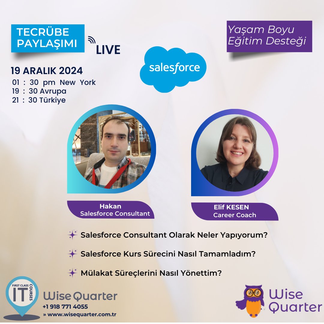 🚀 Salesforce ile Geleceğe Adım At – Deneyim Paylaşımı Canlı Yayını 🚀

🔗 Yayın Linki: zfrmz.com/LJXeRy8k0rQJLv…

💡 Wise Quarter: Geleceğe Bir Adım Önde Başlayın!

 #Salesforce #developer   Trump $PENGU 
Dybala  Ursula Balkanlar #konut