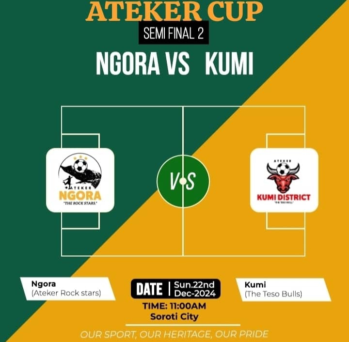 Atekerpost's tweet photo. Whats your Prediction?
ATEKER Cup Updates!!!
*Ngora 🆚 Kumi*
🗓️ Sunday, 22 Dec, 2024
⏰ EAT - 11:00 AM
🏆 Ateker Cup
🏟️ Venue: Soroti SS ground
#Atekersportsupdates | #AtekerCup | #Atekerpulse |AtekerConnect | #Ngora #Kumi | #Score | #bigmatch | #kickoff | #Sports https://t.co/h0ck5EBCy0