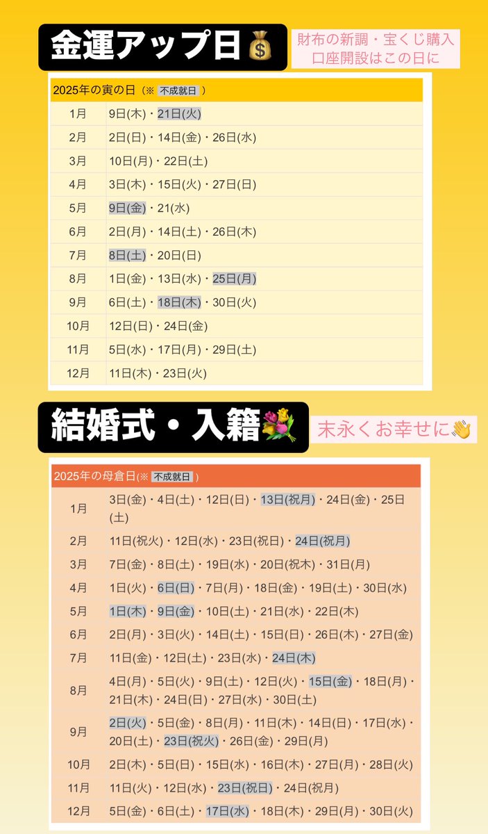 gyozanohitodesu's tweet photo. 2025年、人生迷ったらこれ見て✍️
人生全てタイミング。運が悪い人、何やっても上手くいかない人は特に意識して。自分の運気は自分であげていきましょう！ https://t.co/qjTh5O4qDL