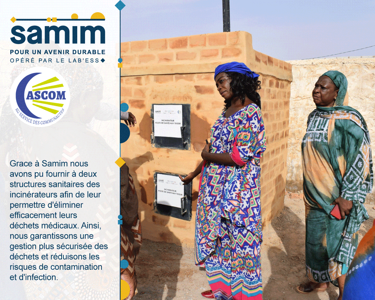LabessTN's tweet photo. #Samim | Maîtriser les déchets

ASCOM agit pour résoudre le problème des déchets biomédicaux à de Dar Naïm en installant un incinérateur de déchets au poste de santé maternelle et infantile géré par l'APSDN.
Accompagné par @Ecodevmr 🇲🇷 ▷ https://t.co/wYWTEDEdYy
-
#ODD11 #ODD12 https://t.co/JmxPLNtnvg