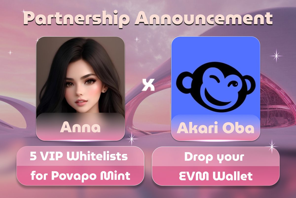 🏀 𝗠𝗔𝗠𝗠𝗢𝗧𝗛 𝗚𝗜𝗩𝗘𝗔𝗪𝗔𝗬 𝗕𝗟𝗜𝗧𝗭 🏀

🎁 5 VIP Whitelists for Povapo Mint 
📩 Drop your EVM Wallet

𝗦𝘂𝗽𝗲𝗿 𝗲𝗮𝘀𝘆:
➖ Follow <a href="/Anna_promoter/">Anna 🍑</a> &amp; <a href="/povapo_cute/">Povapo</a>
➖ Retweet &amp; ❤️, tag 3 NFT mates

📆 Closes: Dec 20 

💌 May luck be ever in your favor 💌