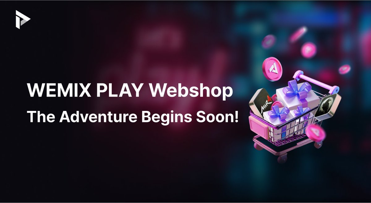WemixNetwork's tweet photo. 🌟 Get Ready for WEMIX PLAY Webshop🌟
🚨 The all-new #WEMIXPLAY Webshop is launching soon! 🛍️
Unlock exclusive items from #NIGHTCROWS & #MIR4 at the #WEMIXPLAYWebshop.🎮
💥 Shop, earn rewards, and enjoy exciting perks!
☑️PLAY Token Reward Waves!
☑️Zero Gas, Max Fun!
☑️Extra EXDRA1 Rewards!
Don’t miss out—check it all out 👉https://t.co/Y4Z4zcSDHY