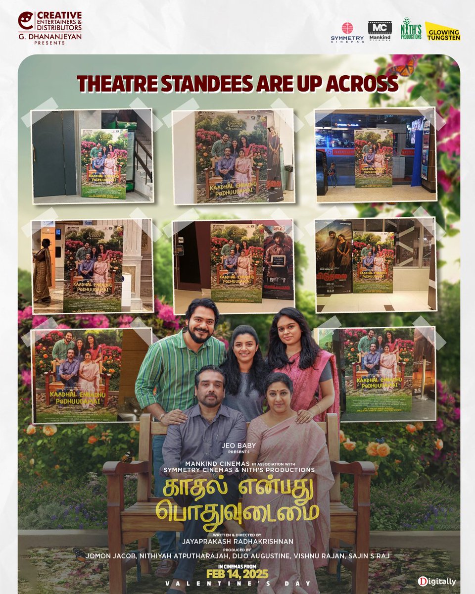 Sugumar_Tweetz's tweet image. #KadhalEnbathuPodhuudamai #KEPU Offline Promotions started ✅😎
Releasing on Feb 14 2025 Valentine’s Day 🎬

𝐒𝐭𝐚𝐫𝐫𝐢𝐧𝐠 🌟 #Vineet | #Lijomol | #Rohini
𝐃𝐢𝐫𝐞𝐜𝐭𝐢𝐨𝐧: Jayaprakash 
𝐑𝐞𝐥𝐞𝐚𝐬𝐞 : @dhananjayang
