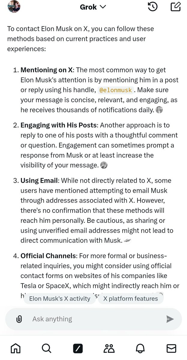 MrBagd's tweet image. Thank you Grok. Let&apos;s start 😄🤝
&quot;When something is important enough, you do it even if the odds are not in your favor.&quot; - E.M.

Hey @elonmusk,
We need more free speech in the country of Georgia.

People here think about Neuroscience, space travel, AI, robotics, engineering and…