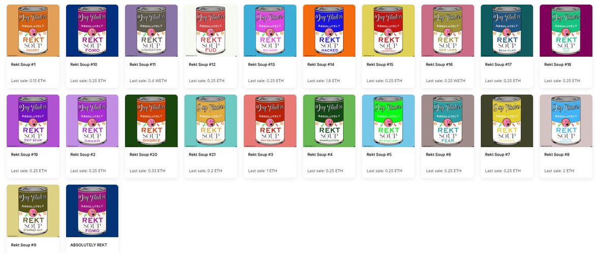 My $PENGU fam can relate to one of these... 

"Day traders soups come in 21 unique flavours, each one represents the various emotions which come hand in hand with chasing candles for sick gainz. Step away from your 6 screens, get a nice bowl and enjoy Rekt Soup."