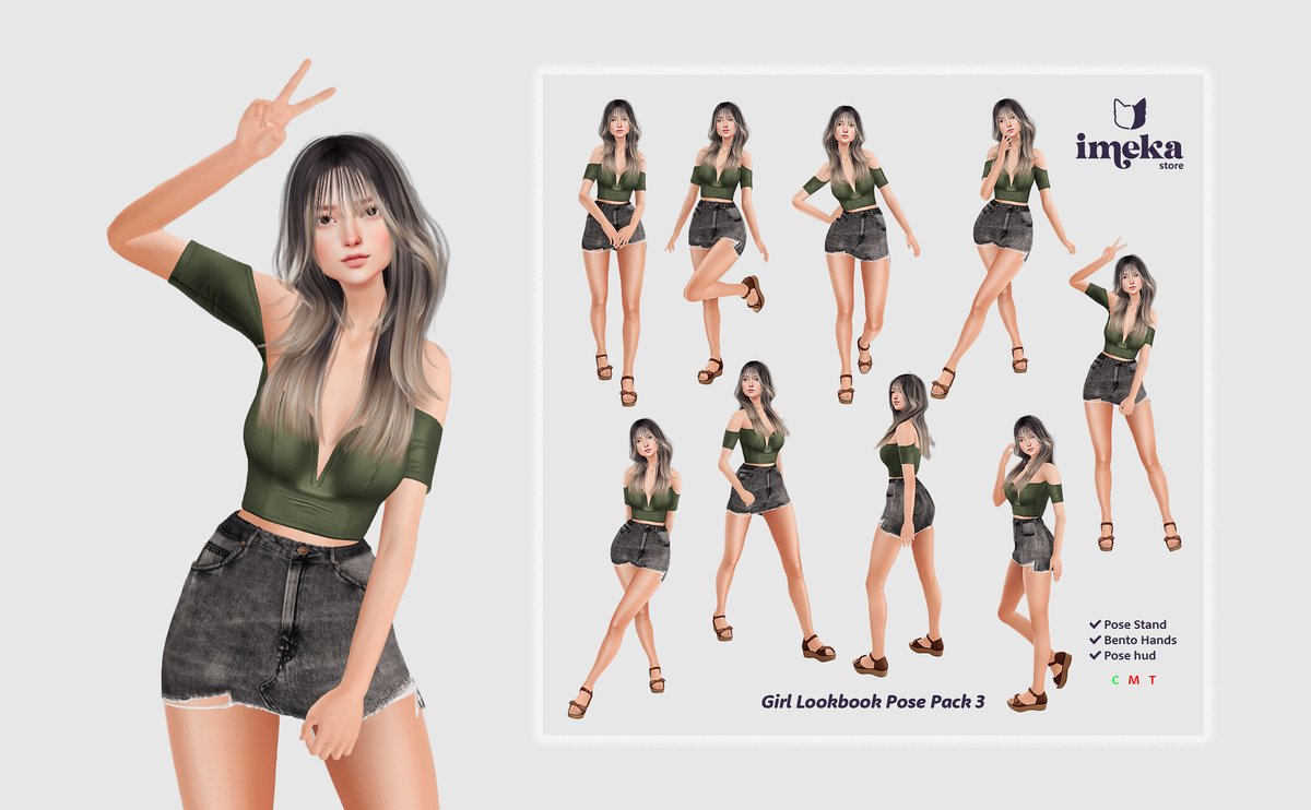 KawaiiFeedSL's tweet photo. Imeka: Girl Lookbook Pose Pack 3 @ Marketplace〡Taxi: https://t.co/tI0xtd8H1d
#secondlife #metaverse #imeka #slmarketpace #kawaiifeed https://t.co/DwIiYbQRBz