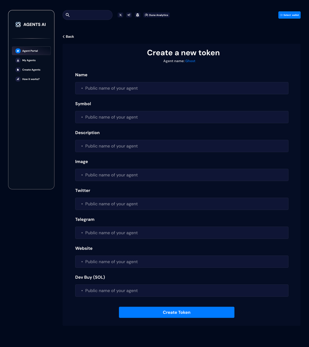 AgentsAI_org's tweet photo. From zero to launch in 60 seconds.

That's the Agents AI promise.

→ Create your AI agent
→ Customize its personality
→ Launch its token
→ Watch it grow

No coding required. No complex setup. Just pure innovation at your fingertips.

Stay tuned. Launching soon! https://t.co/OuZoYogFTu
