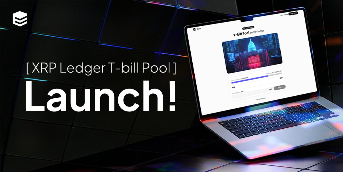 ELYSIA_HQ's tweet image. The XRP Ledger T-bill Pool is LIVE! 🚀

Now you can earn stable returns by connecting real-world assets (RWA) with blockchain innovation. 🌍✨

Get in on the action today! ⏰

👉 Join now: app.elyfi.world