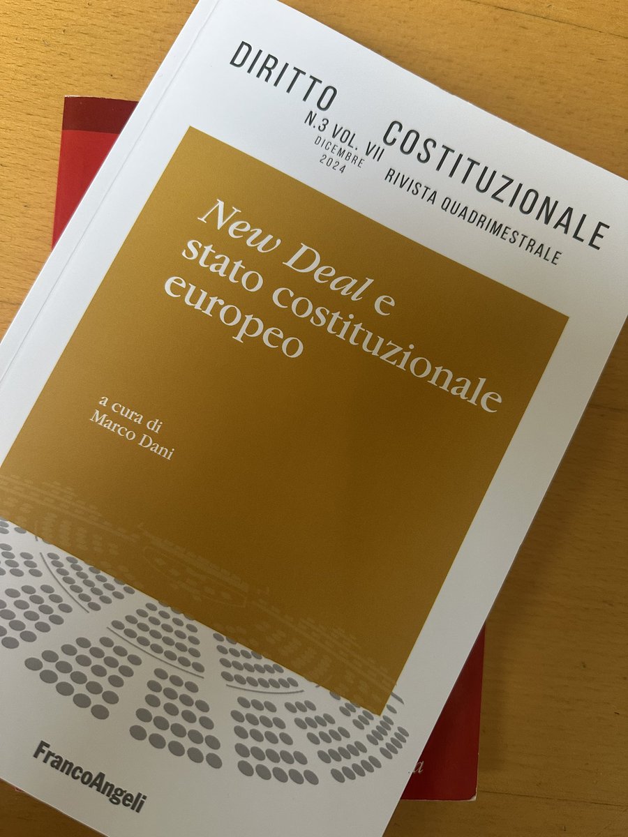 regalatevi la lettura di questo fascicolo appena uscito a cura di <a href="/marcogdani/">Marco Dani</a> -e con contributo tra gli altri di <a href="/l_u_s_q/">Edmondo Mostacci</a> - su Europa, stato interventista, e assonanze tra New Deal e Stato costituzionale europeo