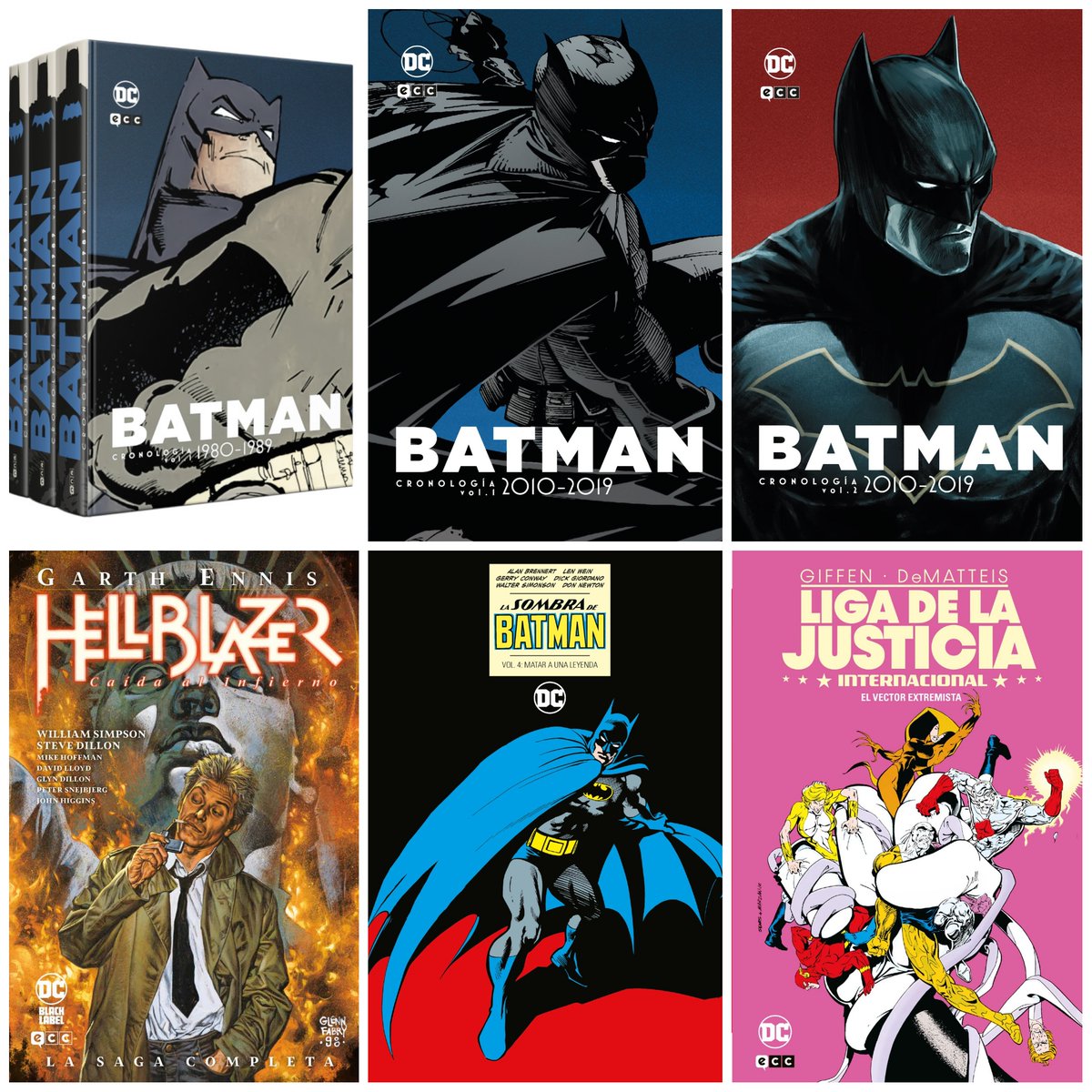 ¡Estos cómics están a la venta DESDE HOY en librerías y en nuestra web! ¡Concluye BATMAN: CRONOLOGÍA, el coleccionable definitivo del Hombre Murciélago!

➡️Batman: Cronología vol. 7 (2010 - 2019 - 1)
➡️Batman: Cronología vol. 8 (2010 - 2019 - 2)
➡️Hellblazer: Caída al Infierno -