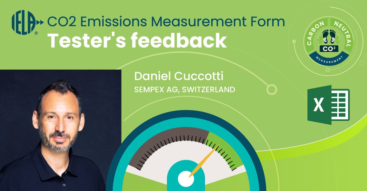 Daniel Cuccotti from Sempex tested the IELA CO2 Measurement Form &amp; commented “We can now compare data across events and even share findings with fair organizers for their internal protocols. It’s a great step forward for tracking and improving sustainability efforts"
#NZCE #IELA