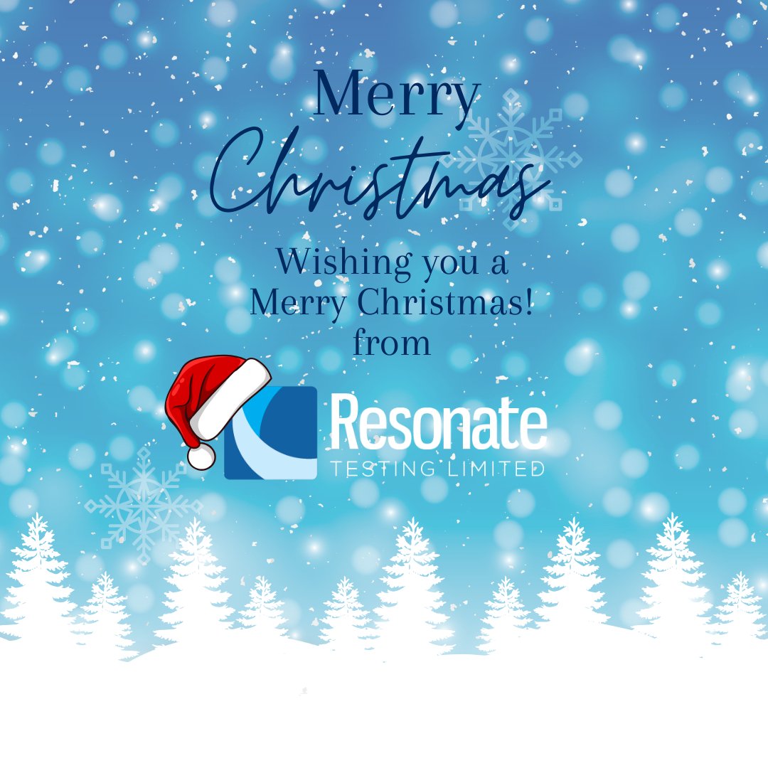 ResonateTesting's tweet image. Merry Christmas from the Resonate Testing team!🎄

 Thank you to all our customers, and partners for a great 2024. Our test facility closes Fri, Dec 20th, 2024, and reopens Mon, Jan 6th, 2025.

Wishing you all a joyful holiday season!🎁

resonatetesting.com 

#ResonateTesting