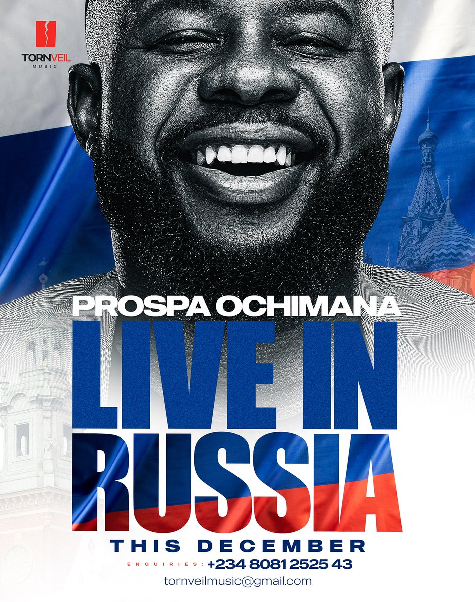 Prospaochimana's tweet photo. Hello friends in Moscow, Saint Petersburg and other parts of Russia 

Guess what??

We’re spending the end of the year and starting up The New Year with You aswell. 

Two power packed events for Dec. 31 2024 and January 2nd 2025

You don’t want to miss this. 

See you soon Fam. https://t.co/T0sldurwMG