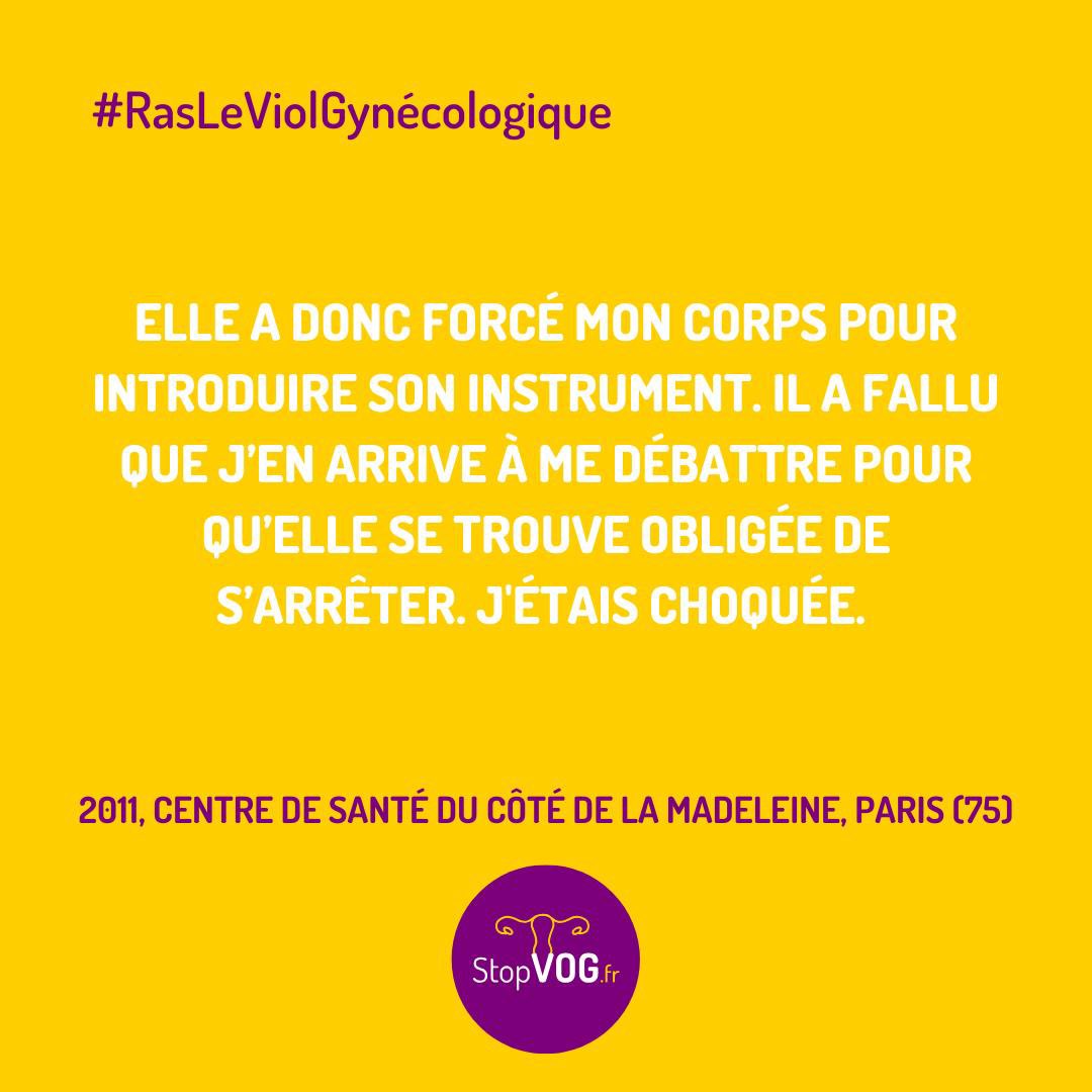 StopVOGfr's tweet photo. ⚠️Viol dans un cabinet privé près de la Madeleine à Paris (75)
⛔️ Selon la pénale : toute pénétration avec un objet par violence est un viol.
Il n’y a pas viol et viol, il y a VIOL.
Le vaginisme est une pathologie à ne pas nier.
#StopVOG
#MeTooMedecin
#Rasleviol
1/4
⤵️ https://t.co/QRJnnFeMC5