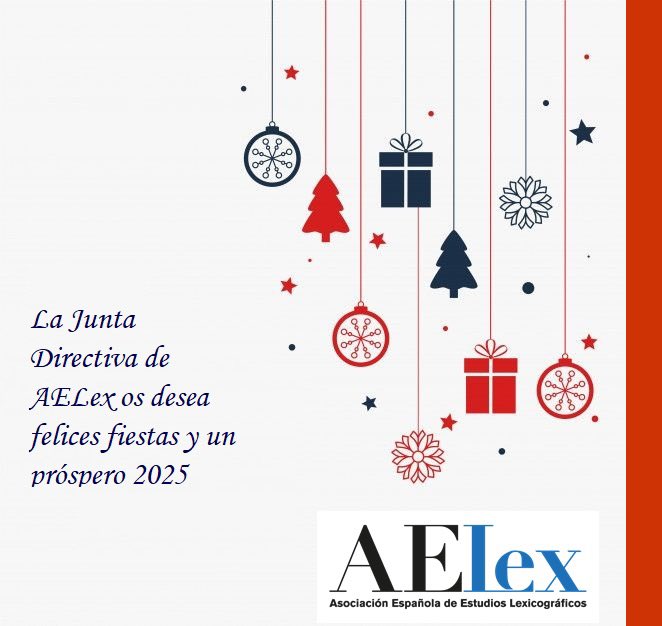 AELex os desea unas felices fiestas y, especialmente, que el nuevo año os traiga alegrías, salud, proyectos y buenos momentos que compartir. Muchas gracias por estar ahí.