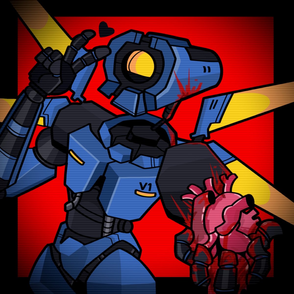 erchi1ck's tweet photo. 🫀 V1 | Ultrakill | Art 🫀
#ultrakill #v1 #art https://t.co/Q2tZZ5WUpM