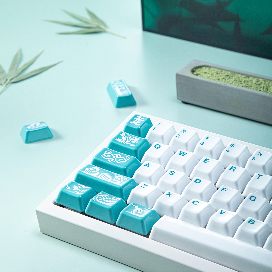 CerakeyOfficial's tweet photo. Step into the serene beauty of canal blue and intricate dragon designs, meticulously crafted onto ceramic keycaps, offering a typing experience enriched by cultural significance.💧

#novelkeys #dragonnovelkeys #cerakey #cerakeycaps #keycap #keycaps #keycapset #keycapdesign https://t.co/nzKwJfGe64