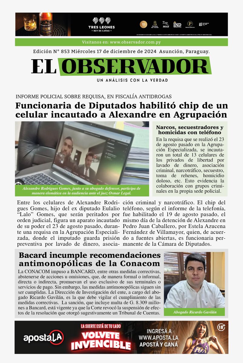 robertoperezpy's tweet photo. 💻📰 Las principales tapas de diarios de hoy🗞️

#PPpy #650A https://t.co/dptBxlSIAi