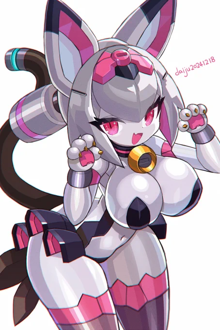 猫型忍者ロボ娘「ニャッツェ」#ロボ娘 #メカ娘 #robotgirl 