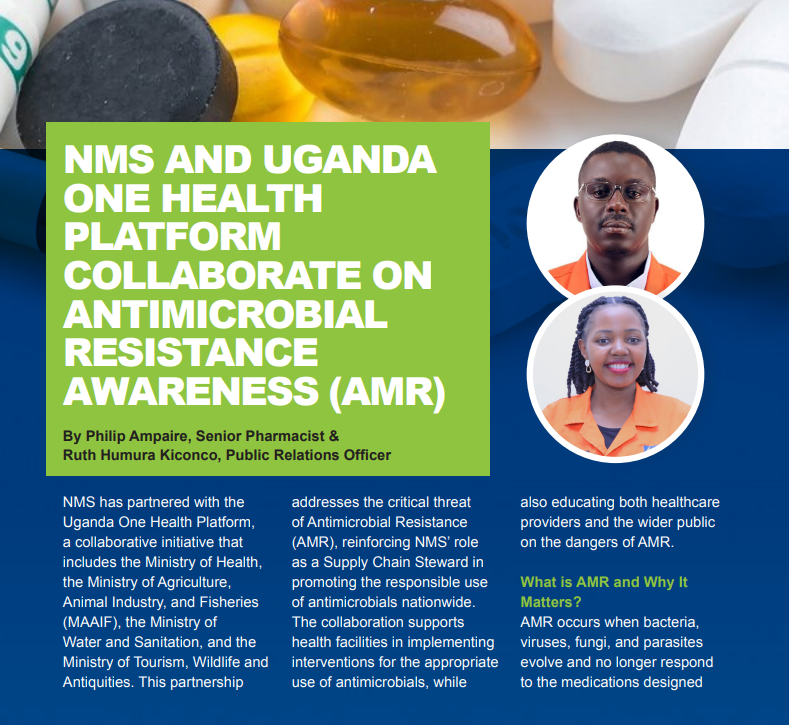 nmsuganda's tweet photo. Read more about how @nmsuganda is championing awareness about antimicrobial resistance #AMR in collaboration with #NationalOneHealthPlatform #NMSPassionateAboutYourLife https://t.co/7Gi0be3WHB