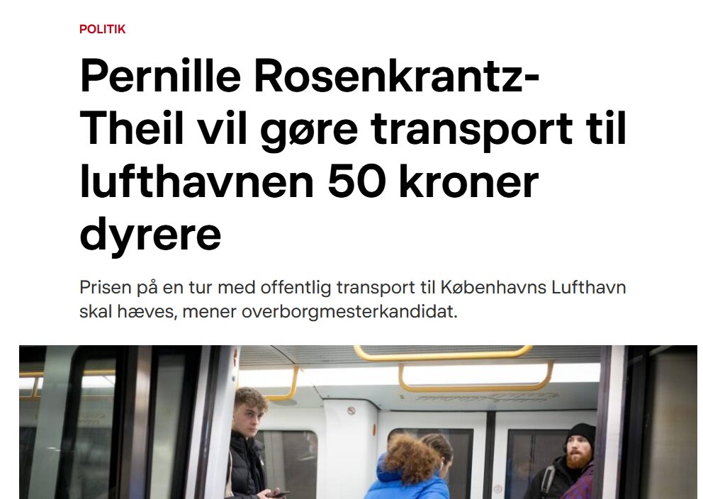 Socialdemokraterne har med deres uansvarlige prestigeprojekt, Lynetteholmen - sendt KBH mod økonomisk ruin.  Nu skal borgere så betale med dyrere kollektiv transport. Det er vist mere end på tide, at nye ansvarlige kræfter, tager over på Rådhuset. #dkpol