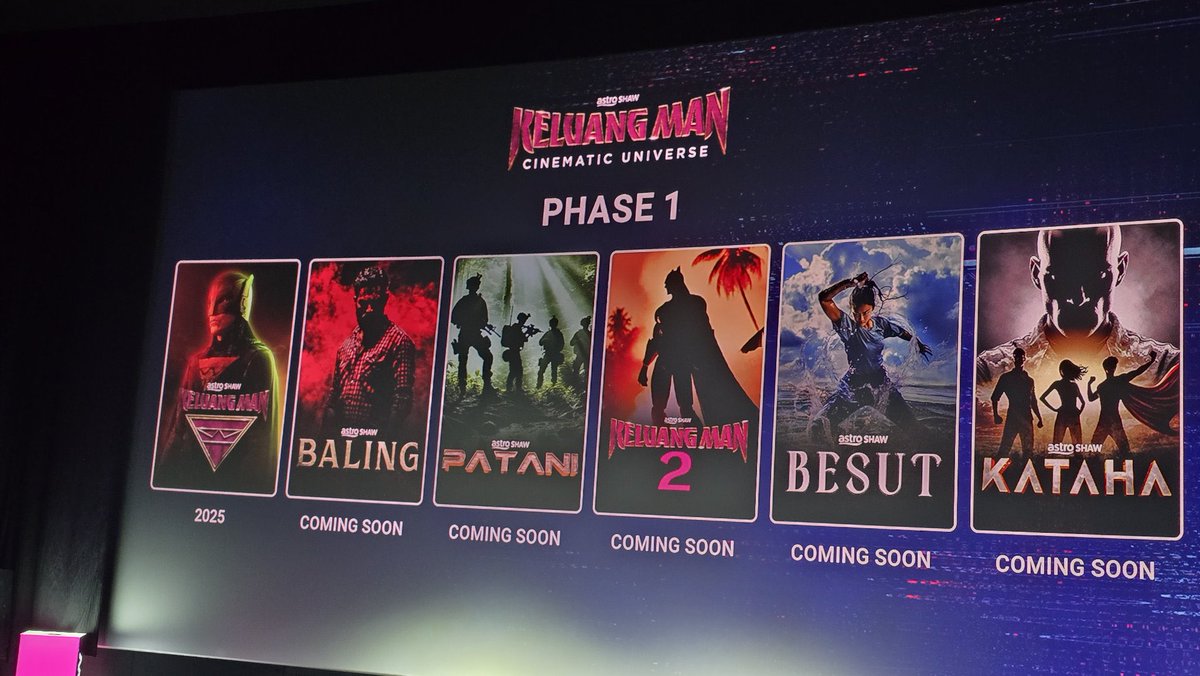 GSCinemas's tweet photo. Mempersembahkan #KeluangMan Cinematic Universe‼️😮🔥

#AstroShawCinematicUniverse #FilemKeluangMan #KeluangManMovie #AstroShaw https://t.co/xIOJla5zWo