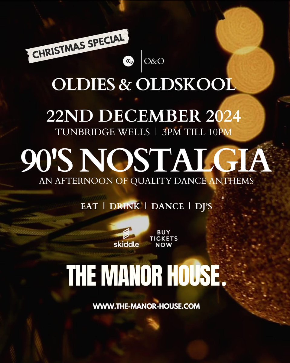 Max Van Morrison (@romulusrecs) on Twitter photo THIS SUNDAY 👉 Get ready to party like it's the 90s! Our 90’s Nostalgia Day Party is making a comeback for a special Christmas edition after our November SELL OUT! It’s going to be an absolute blast! 🪩🕺
Grab ur Tix here: skiddle.com/whats-on/Tunbr… THIS SUNDAY 👉 Get ready to party like it's the 90s! Our 90’s Nostalgia Day Party is making a comeback for a special Christmas edition after our November SELL OUT! It’s going to be an absolute blast! 🪩🕺
Grab ur Tix here: skiddle.com/whats-on/Tunbr…