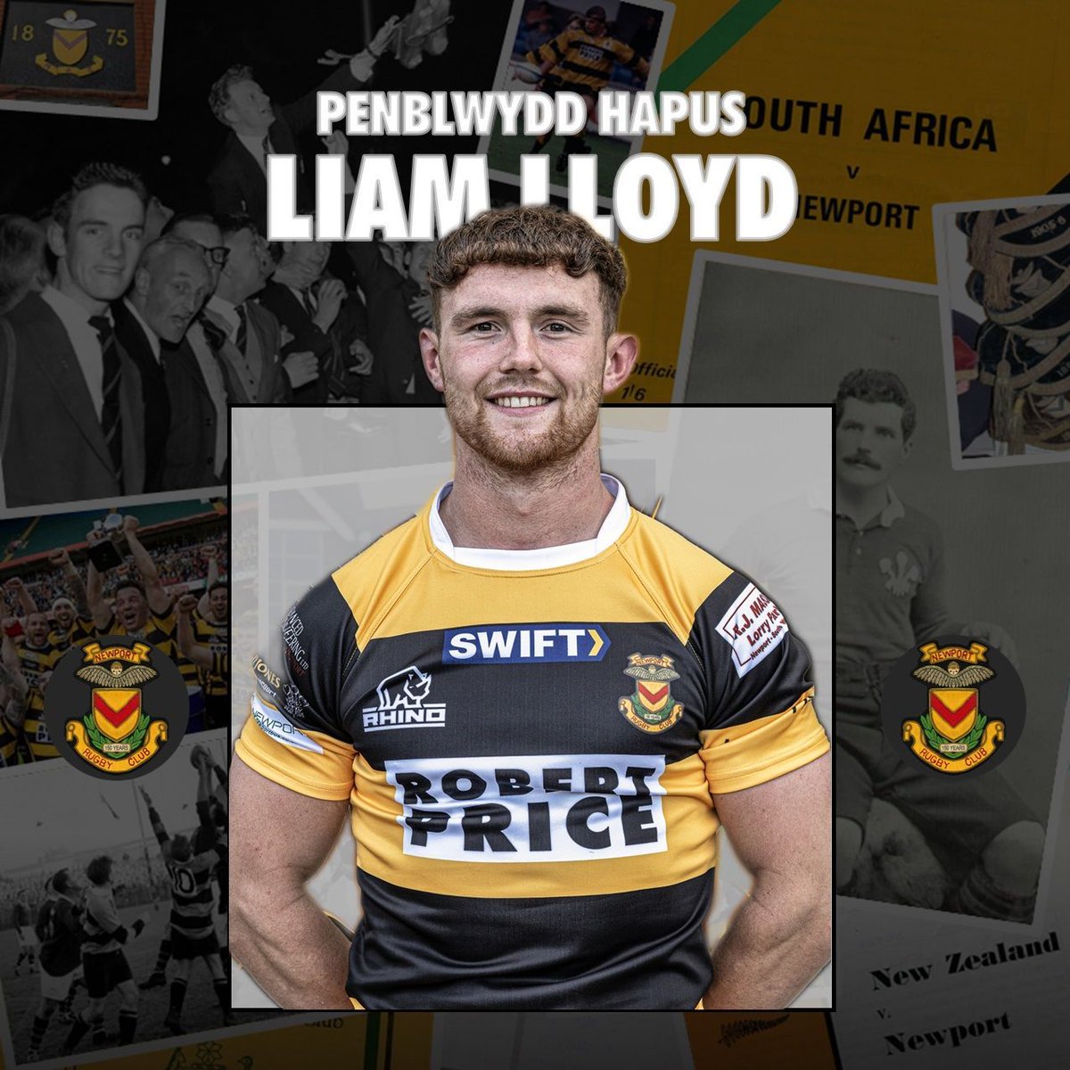 NewportRFC's tweet image. Penblwydd Hapus / Happy Birthday to our wing / full back Liam Lloyd! Have a good day!