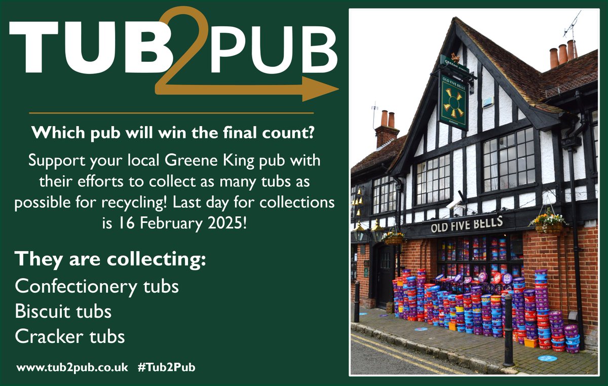 Support your local pub! #Tub2Pub