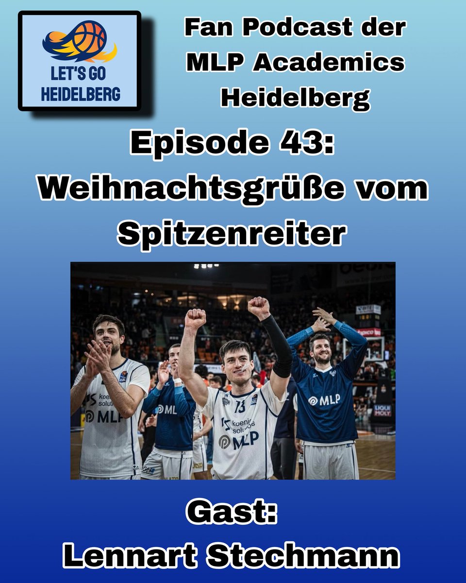 Hier sind die Links zu Apple und Spotify: linktr.ee/letsgoheidelbe…

Themen: Spitzenreiter! Recap  Fanfahrt und Auswärtssieg Ulm. Lennart Stechmann im Gespräch. Weihnachtsgrüße der Spieler. 
Foto: Lukas Adler 

#mlpacademicsheidelberg #mlpacademics  #easycreditbbl