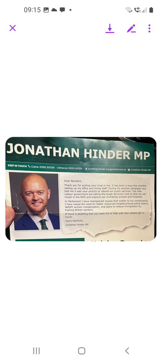 gareth_cee's tweet photo. @Jonathan_Hinder I'm calling you out as a liar. You lied to get elected. Will you do the decent thing and stand down. https://t.co/lfHNtUEL9E