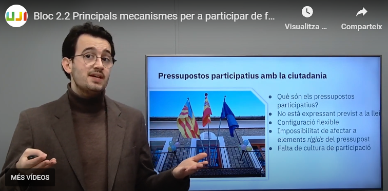 jaimeclemar's tweet photo. 🚀El curs virtual "Participació ciutadana digital amb l’administració: nivell bàsic"🖥️ dins del projecte #ProDigital ja està disponible.
Dissenyat per a que la comunitat de les universitats valencianes s'empodere per a exercir el seu dret de participació amb garanties 🏛️🙋♀️🙋 https://t.co/Vaps5bNV85