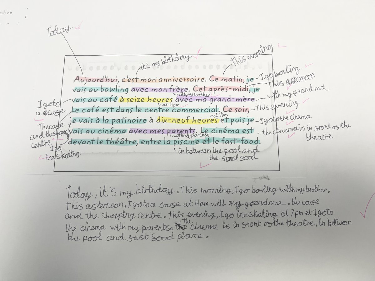 In MFL this week, Year 7 students have been enjoying independent listening using our new headphones while our Year 9s have been honing their translation skills.